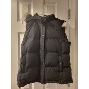 GAP Puff Vest With Faux Hood